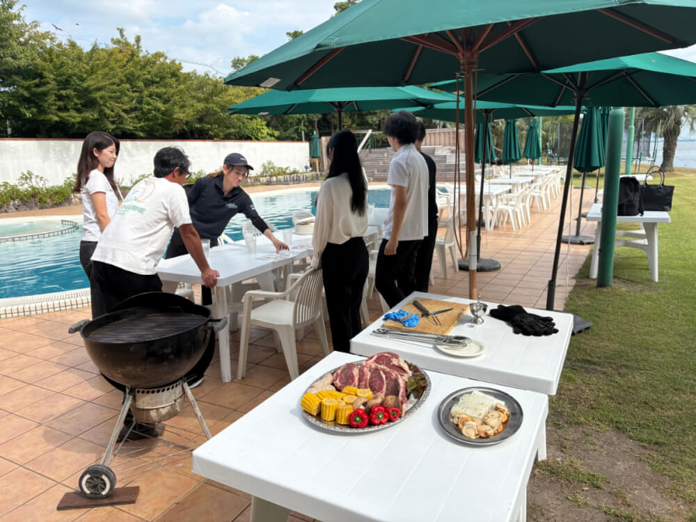 内定式　BBQ